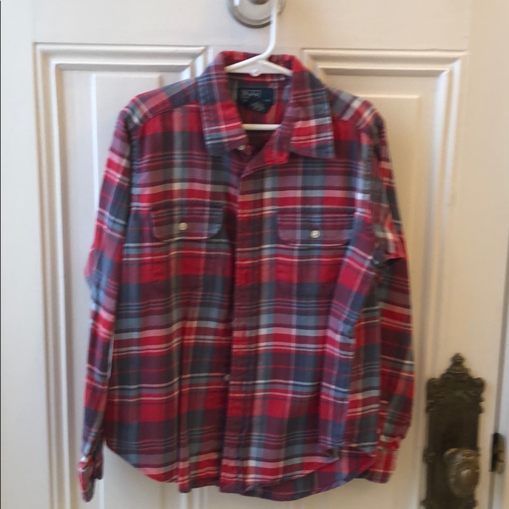 Boys Ralph Lauren Polo plaid button up size 7